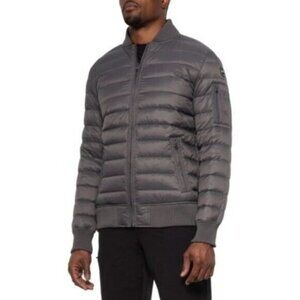 Schott NYC Reversible Down Jacket Nylon Grey Duck Down Size XL NEW